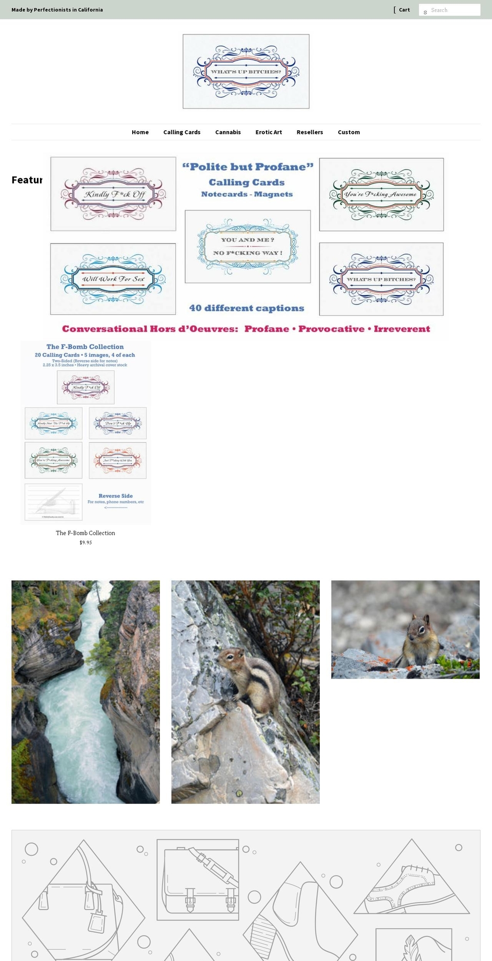 profanepleasures.com — Shopify storefront screenshot