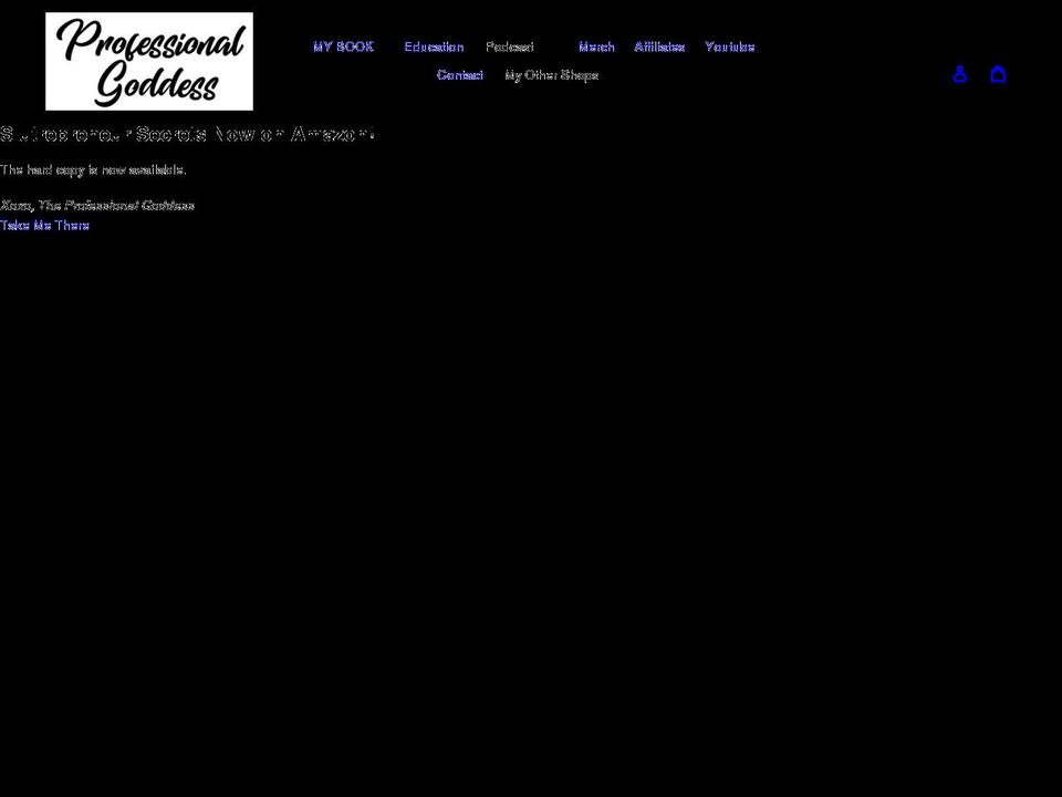 professionalgoddess.com shopify website screenshot