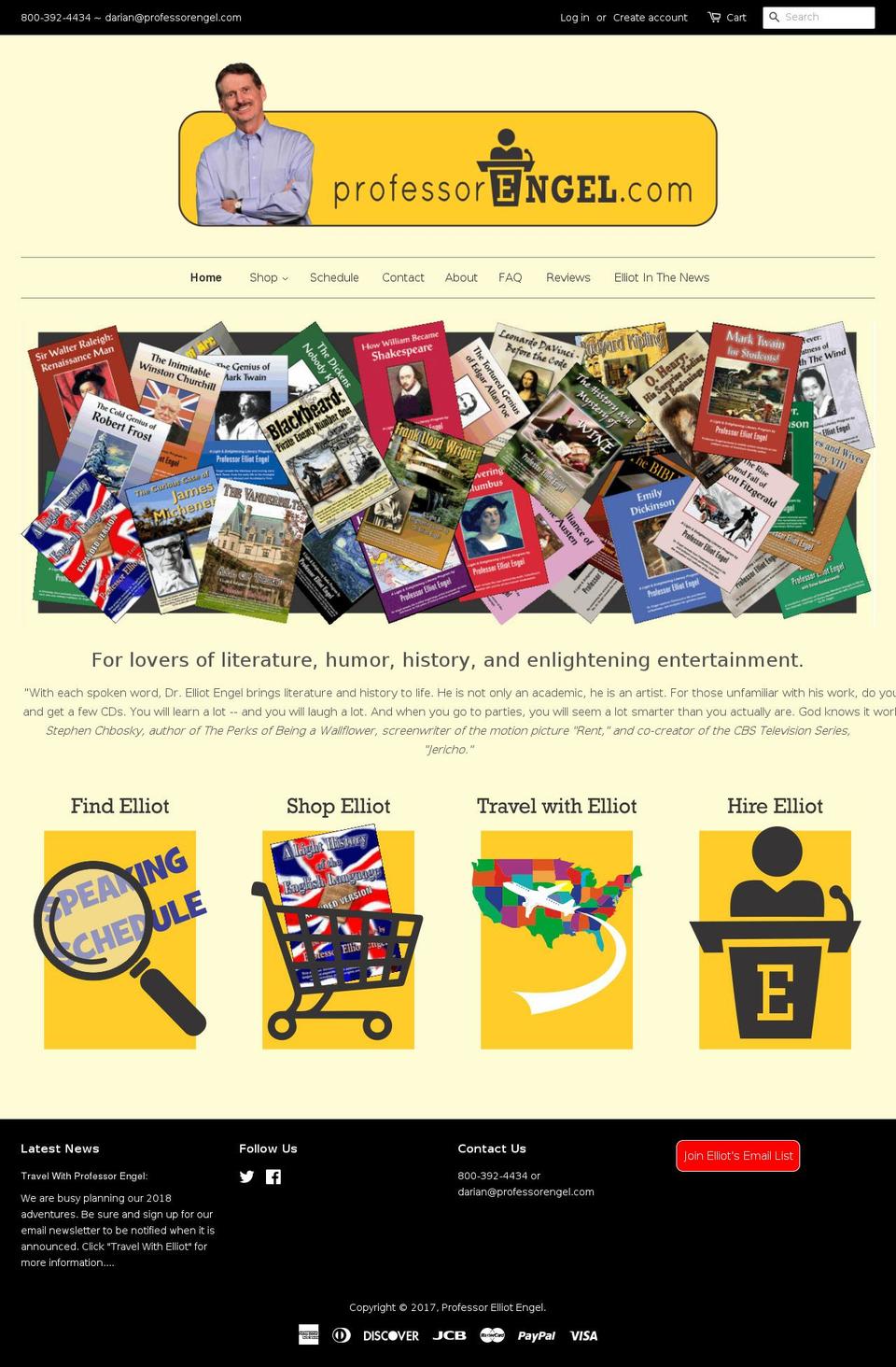 professorengel.com shopify website screenshot