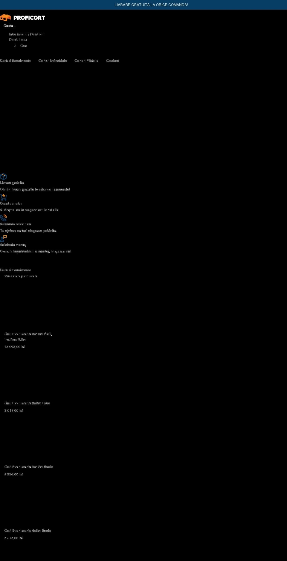 proficort.ro shopify website screenshot