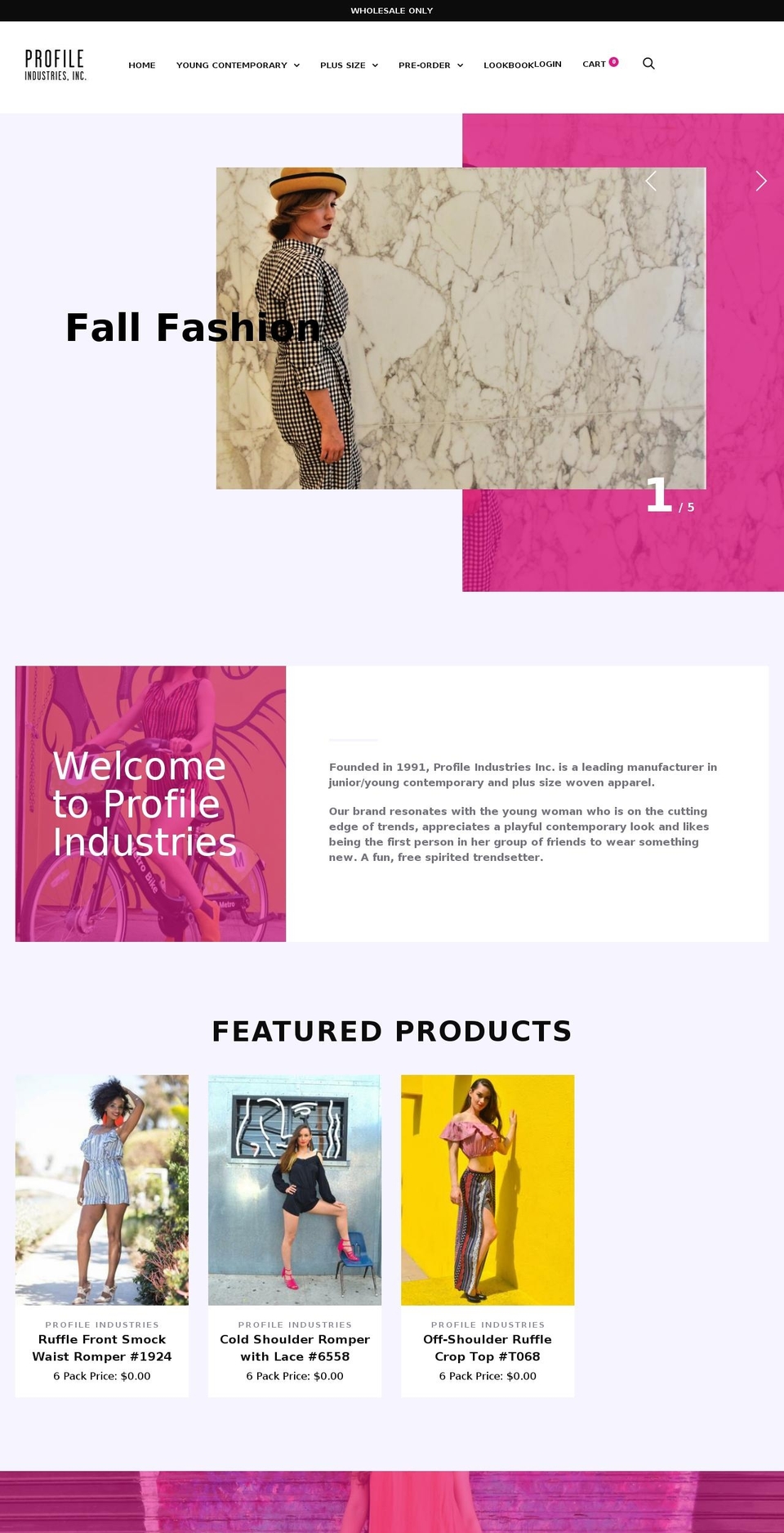 profileind.com — Shopify storefront screenshot