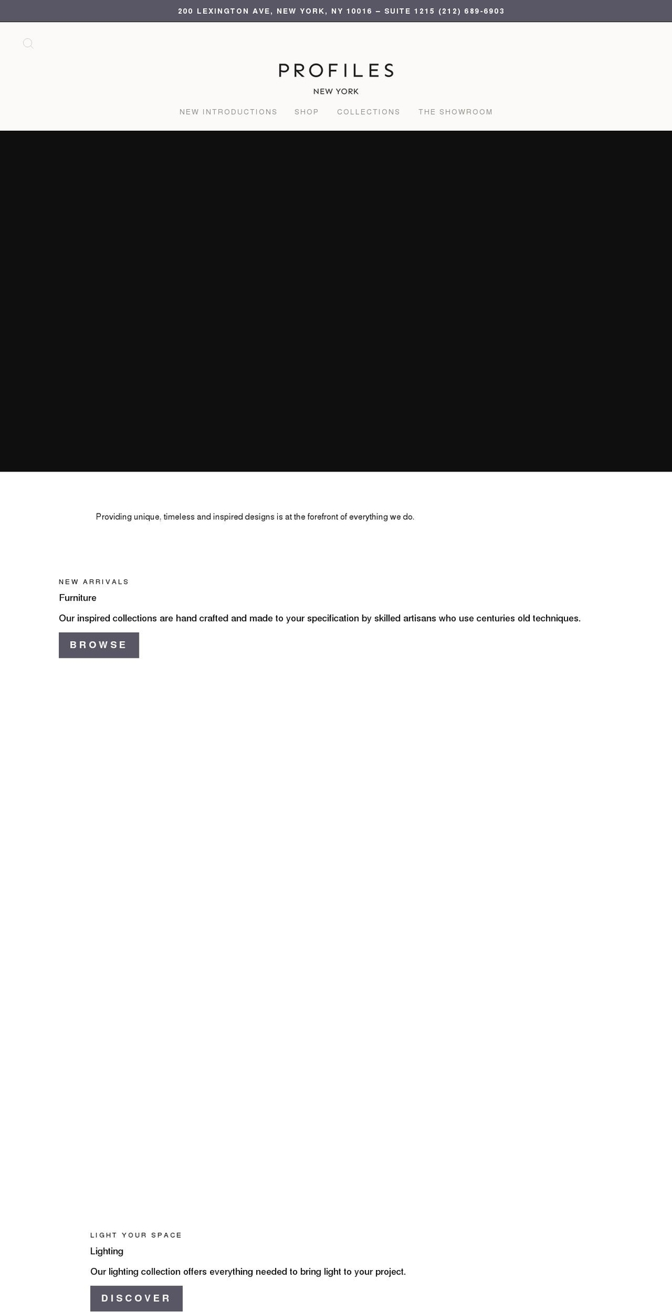 profilesny.com shopify website screenshot