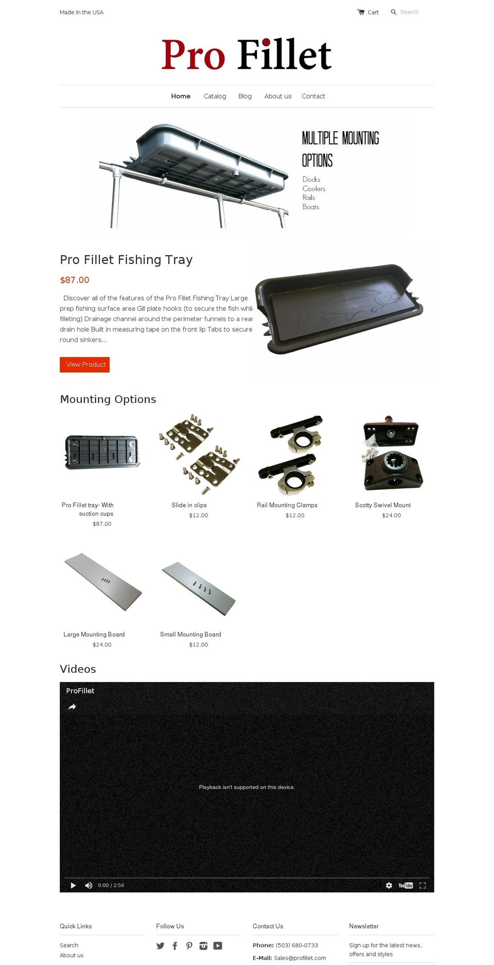 profillet.com shopify website screenshot