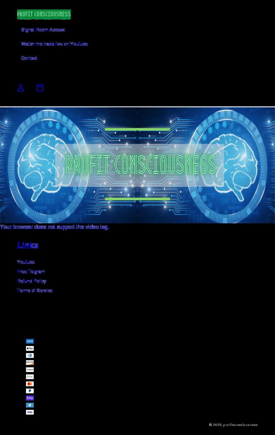 profitconsciousness.com shopify website screenshot