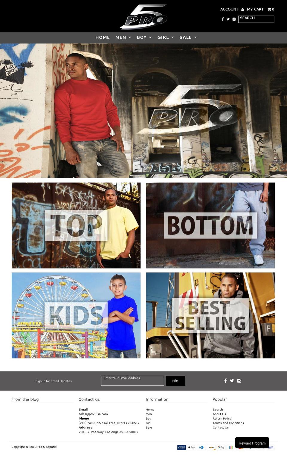 profivetee.com — Shopify storefront screenshot