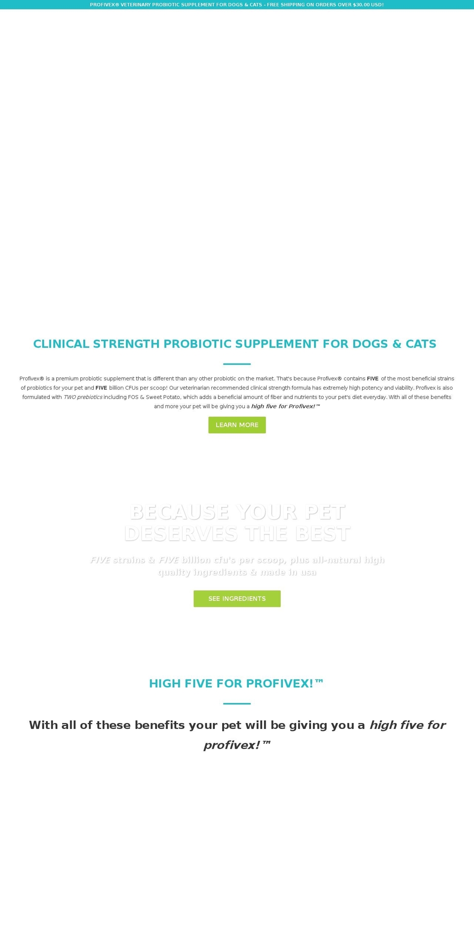 profivex.com — Shopify storefront screenshot