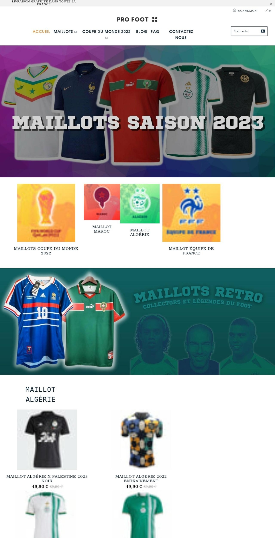 profootx.com shopify website screenshot