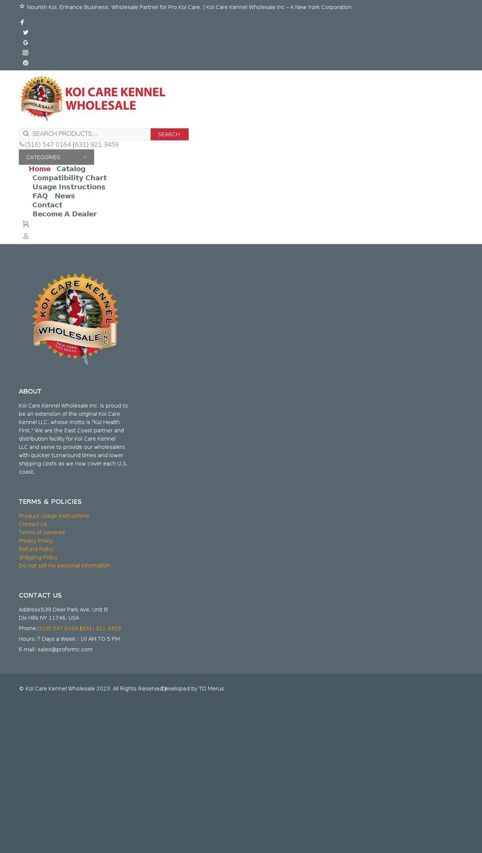 proformc.com shopify website screenshot