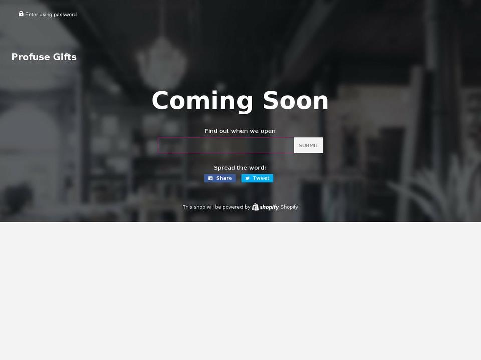profusegifts.com — Shopify storefront screenshot