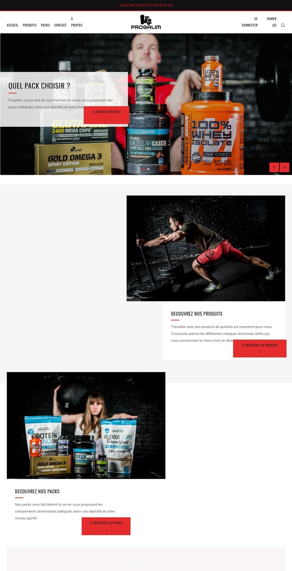 progalim.com — Shopify storefront screenshot
