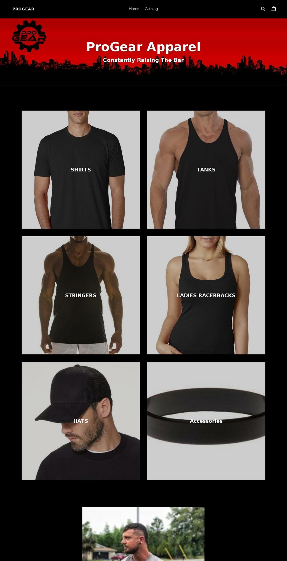 progearapparel.com — Shopify storefront screenshot