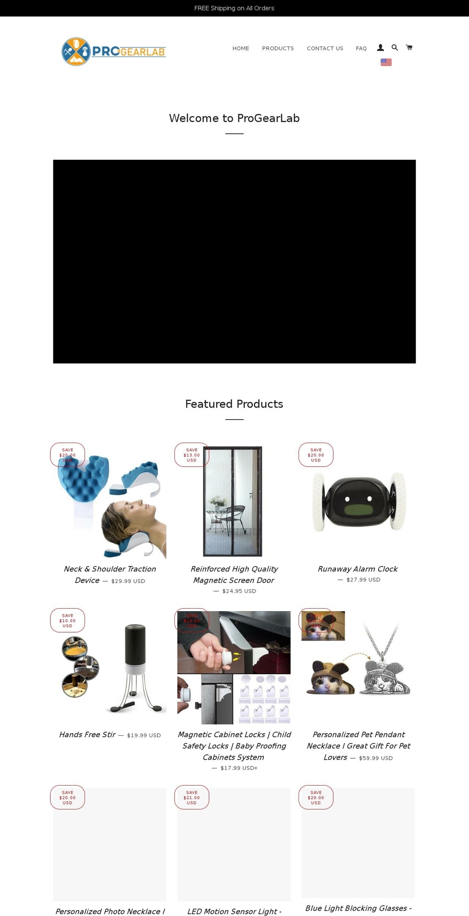 progearlab.com — Shopify storefront screenshot