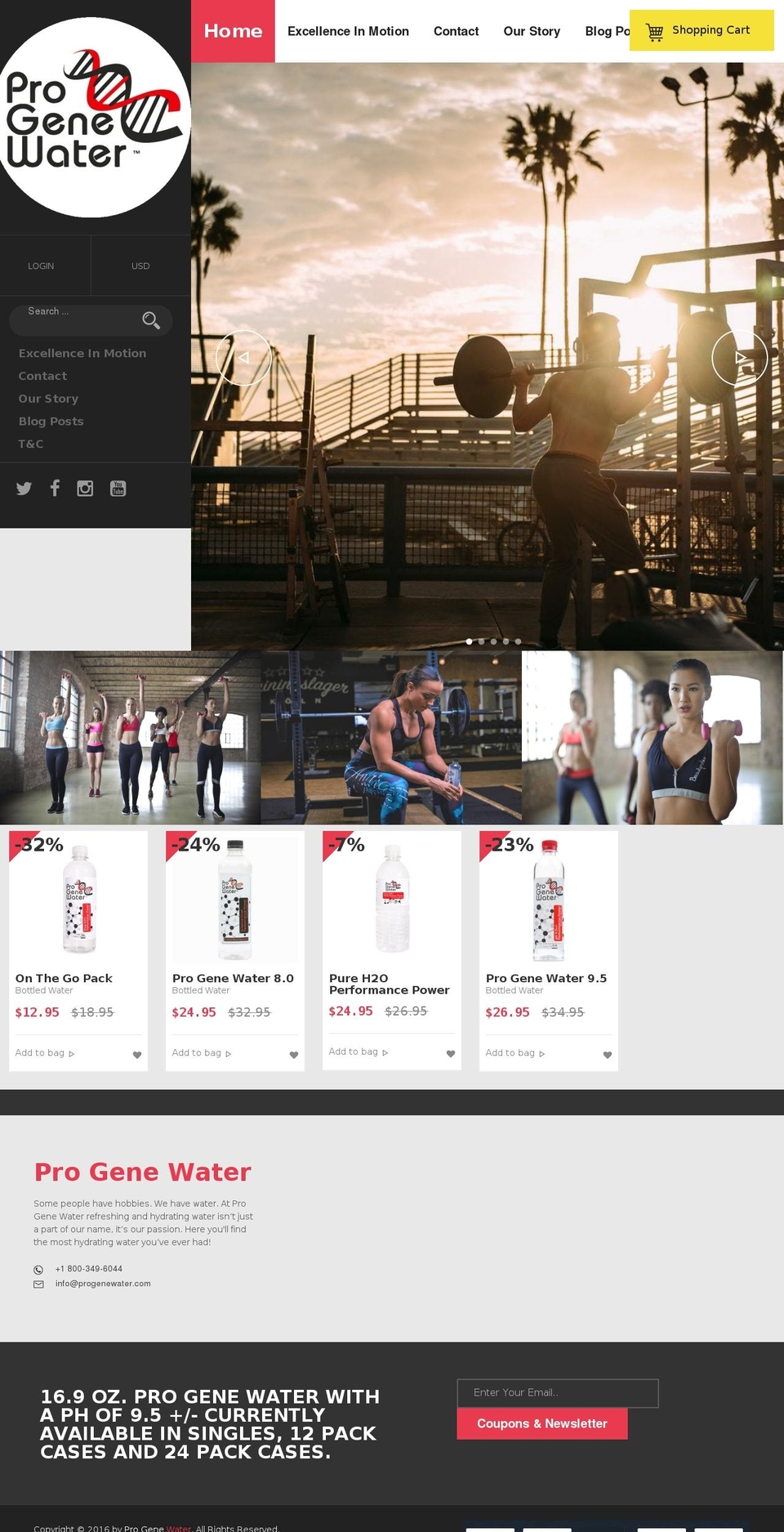 progenewater.com — Shopify storefront screenshot