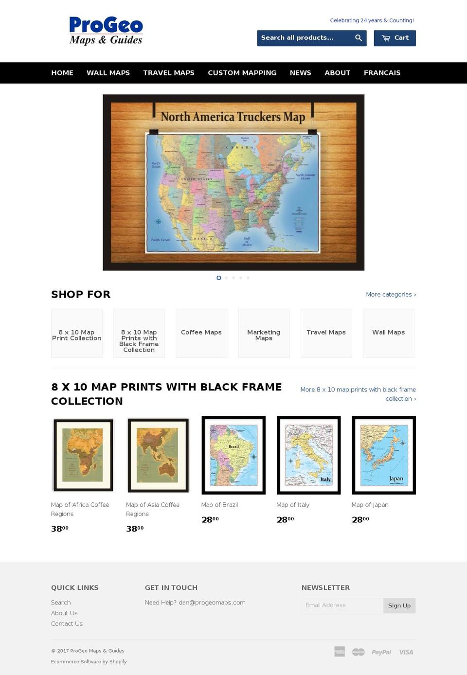 progeomaps.com shopify website screenshot