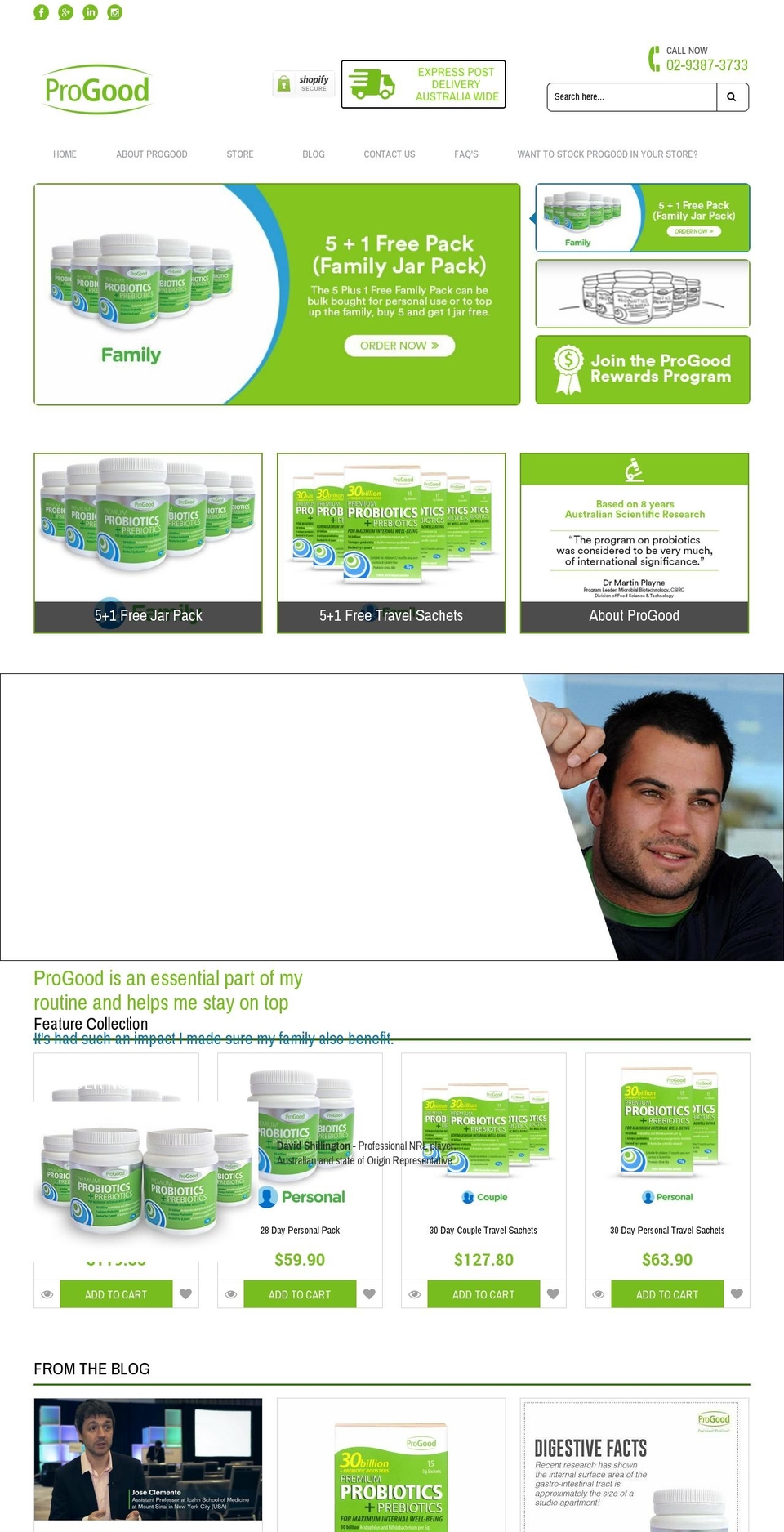 progood.com.au shopify website screenshot