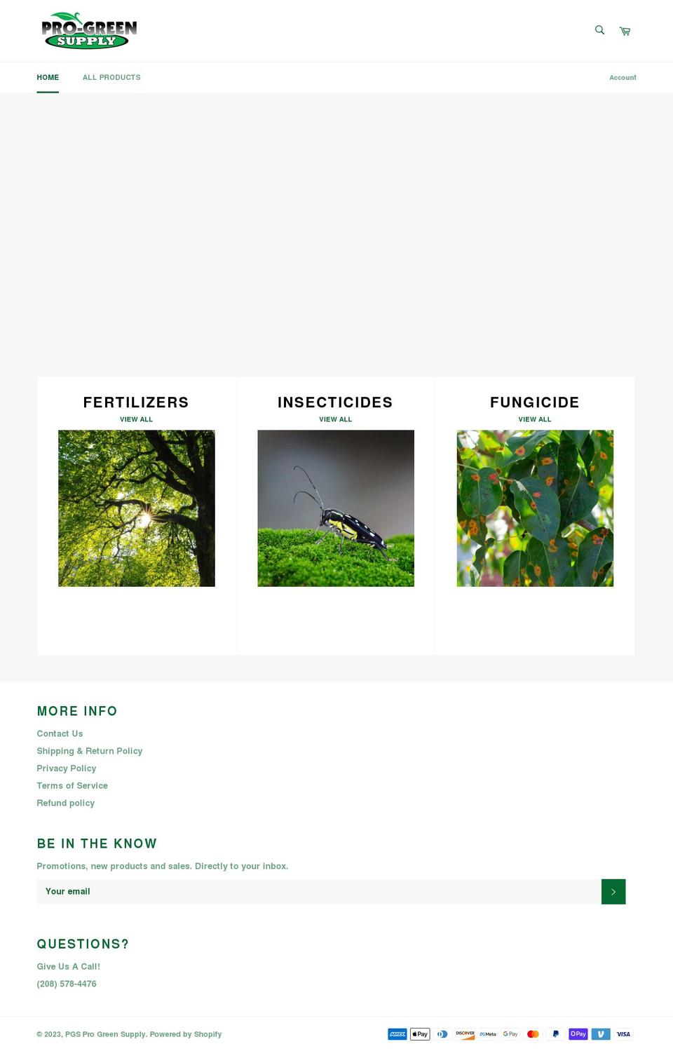 progreensupply.com shopify website screenshot