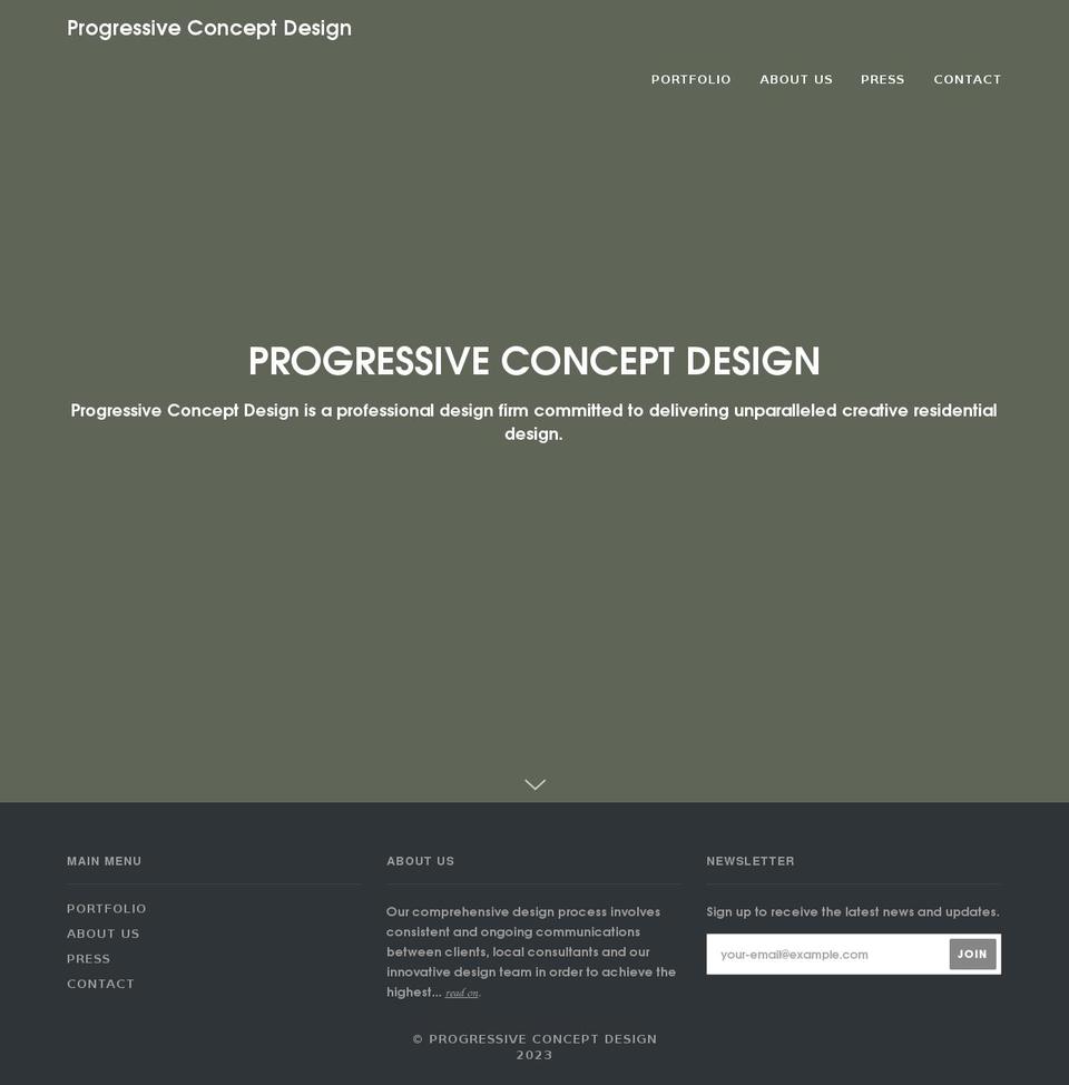 progressive-concept.com shopify website screenshot