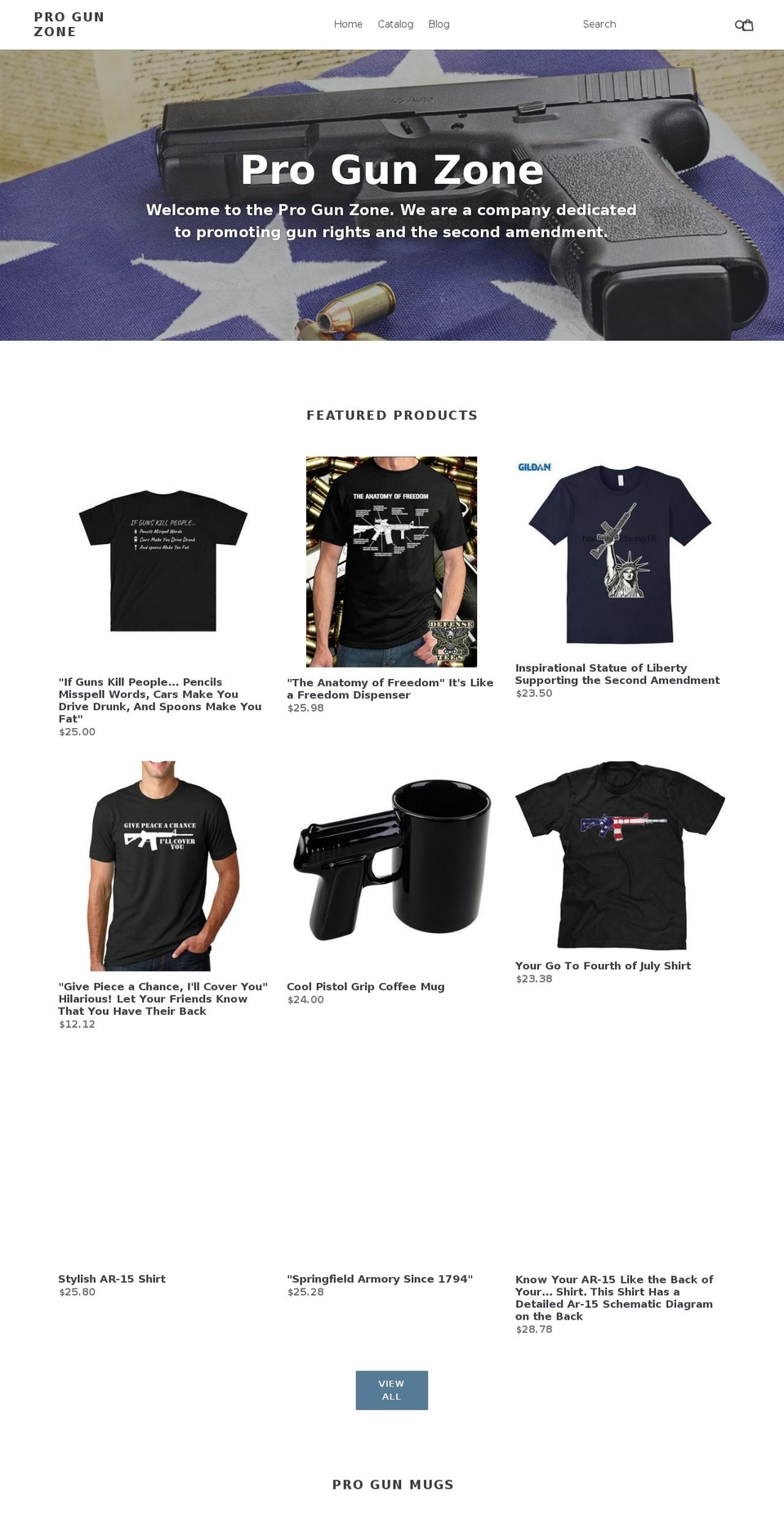 progunzone.com — Shopify storefront screenshot