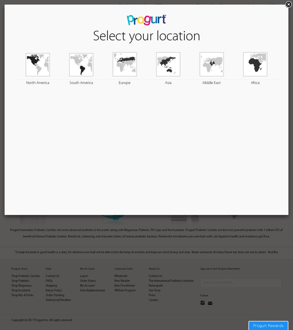 progurt.com shopify website screenshot