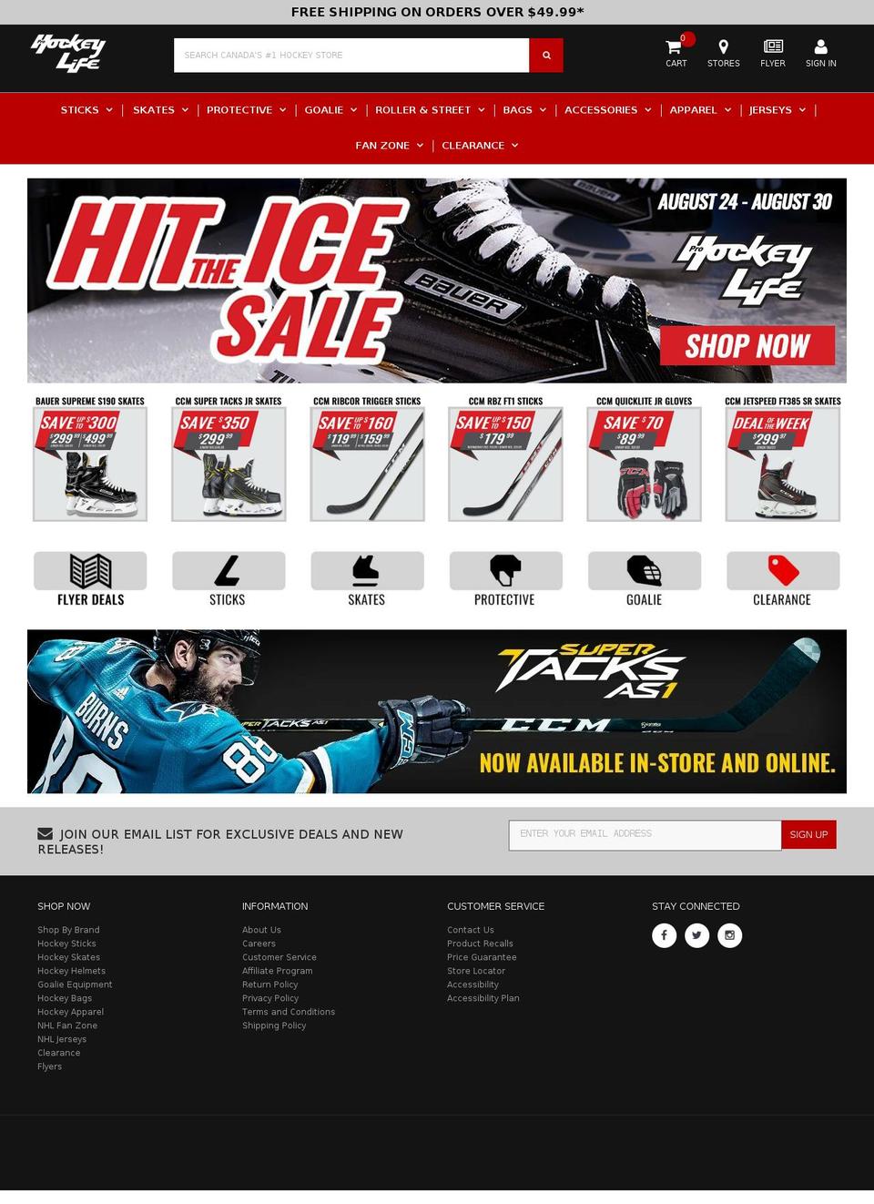 PHL-Furnitica Shopify theme site example prohockeylife.com