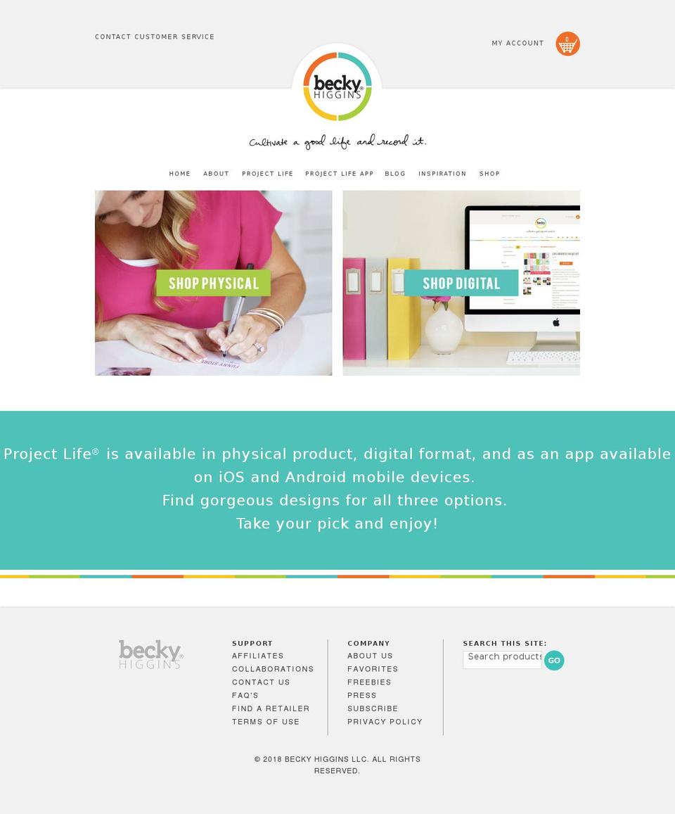 Project Life by Aeolidia Shopify theme site example project-life.myshopify.com