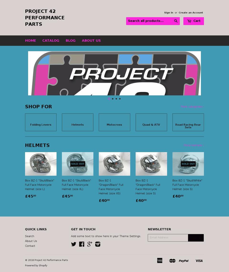 project42.bike shopify website screenshot