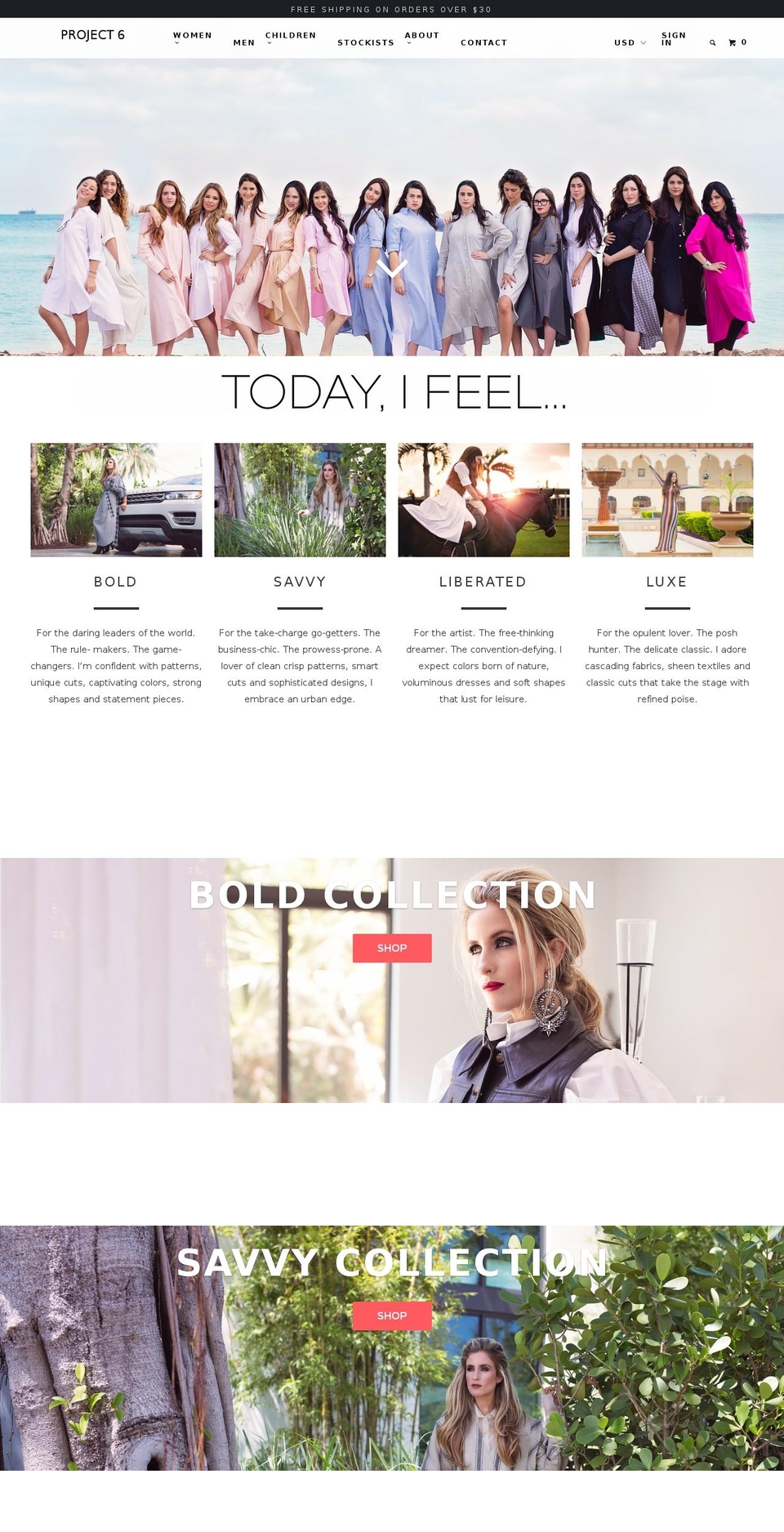 project6ny.com shopify website screenshot