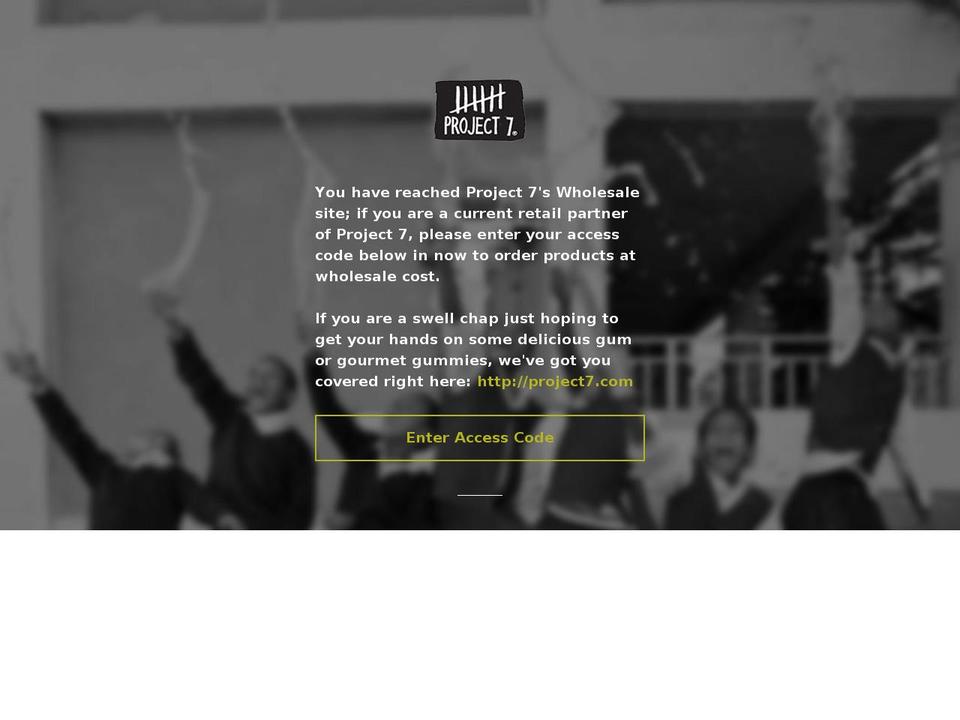 project7wholesale.com — Shopify storefront screenshot