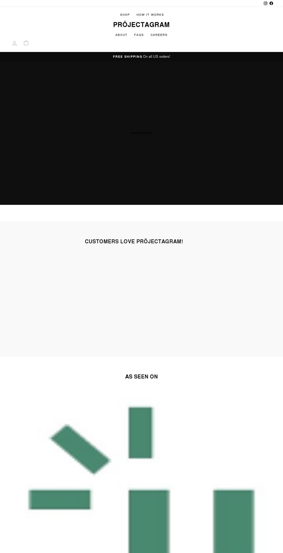 projectagram.com shopify website screenshot