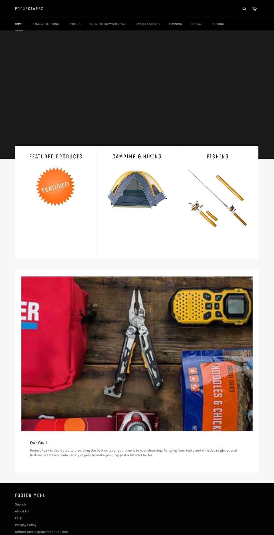 projectapexmc.com — Shopify storefront screenshot