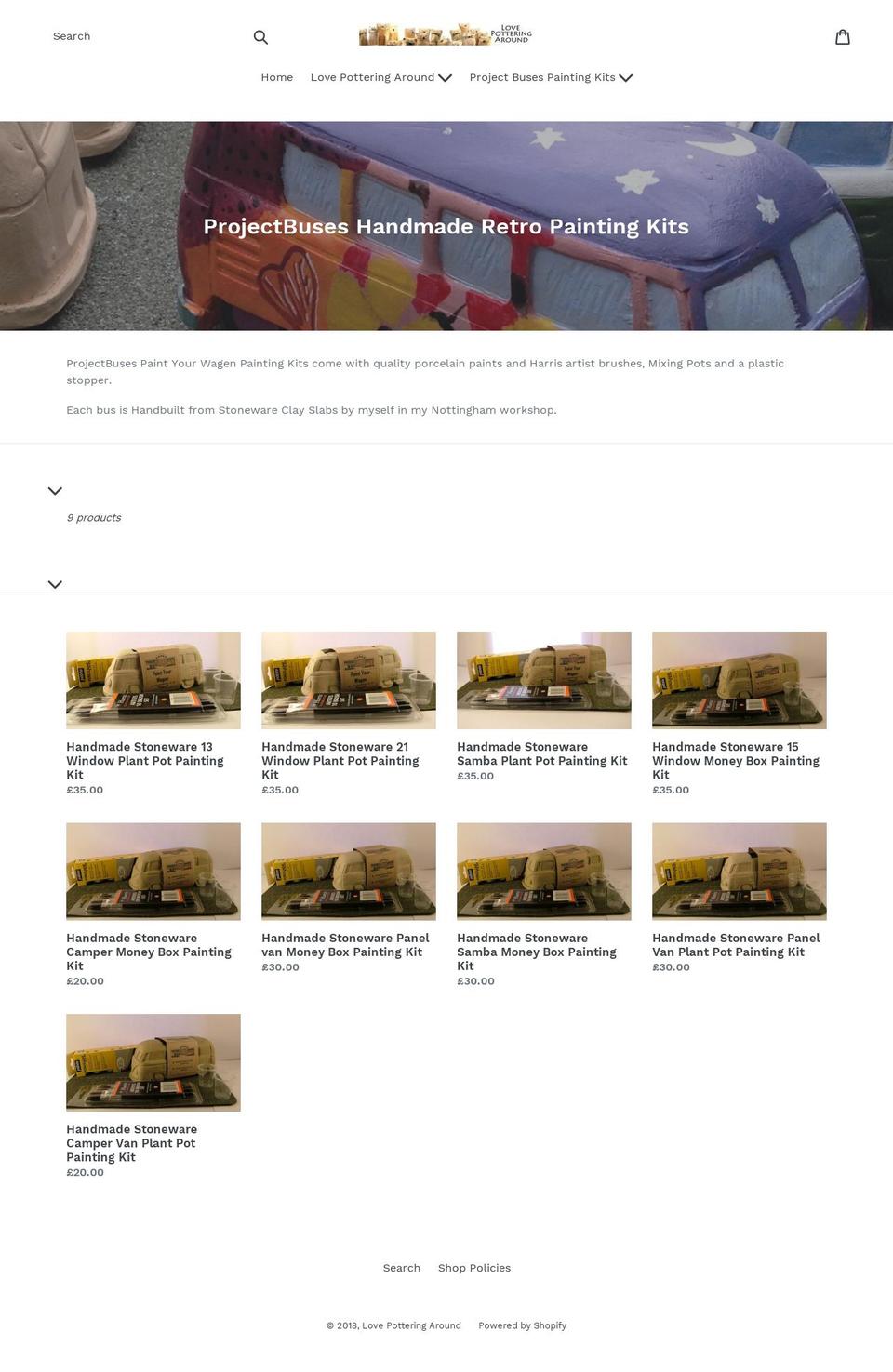 projectbuses.co.uk shopify website screenshot