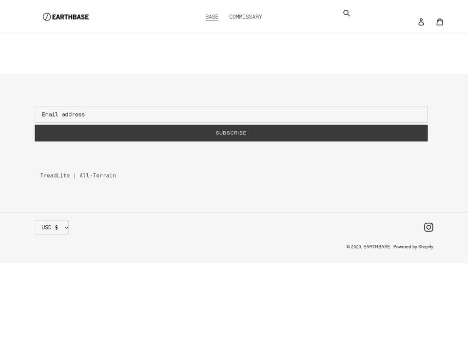 projectearthbase.com shopify website screenshot