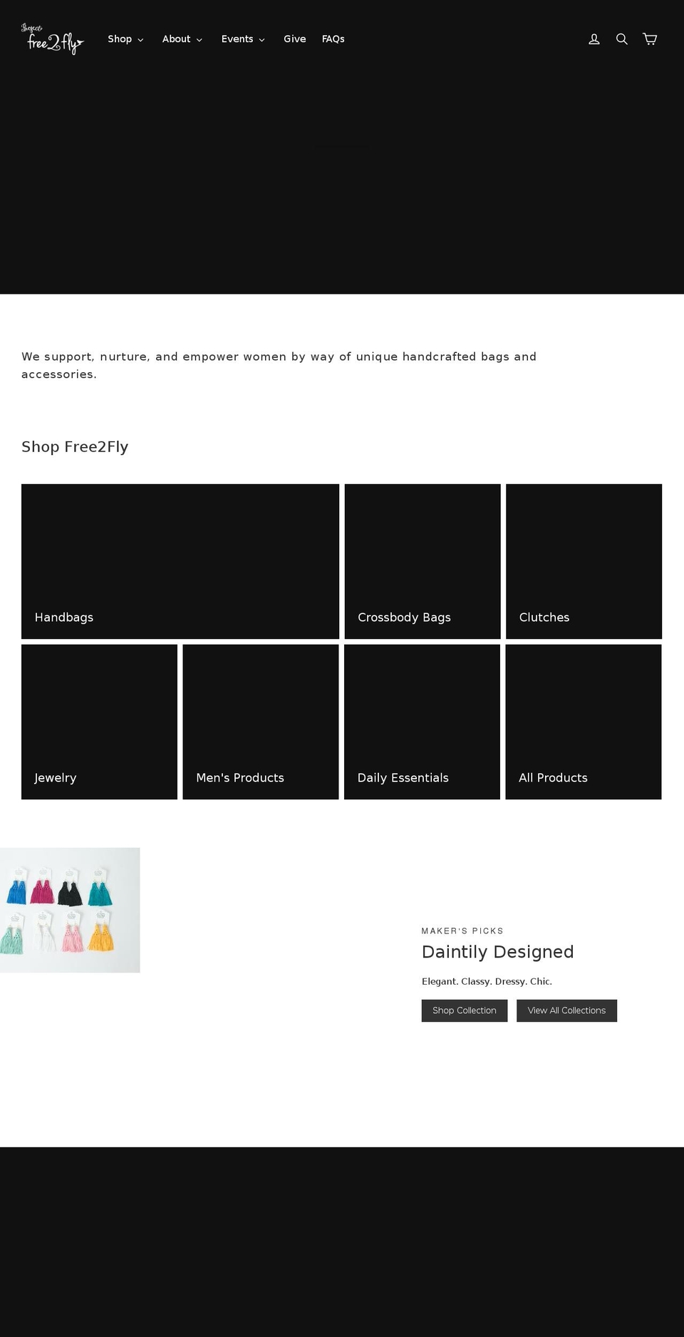 projectfree2fly.com shopify website screenshot