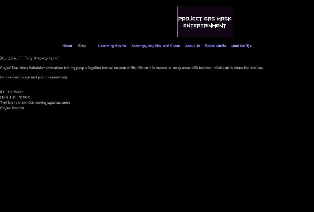 projectgasmask.com shopify website screenshot