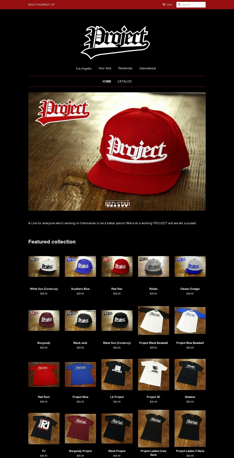 projectgearla.com — Shopify storefront screenshot