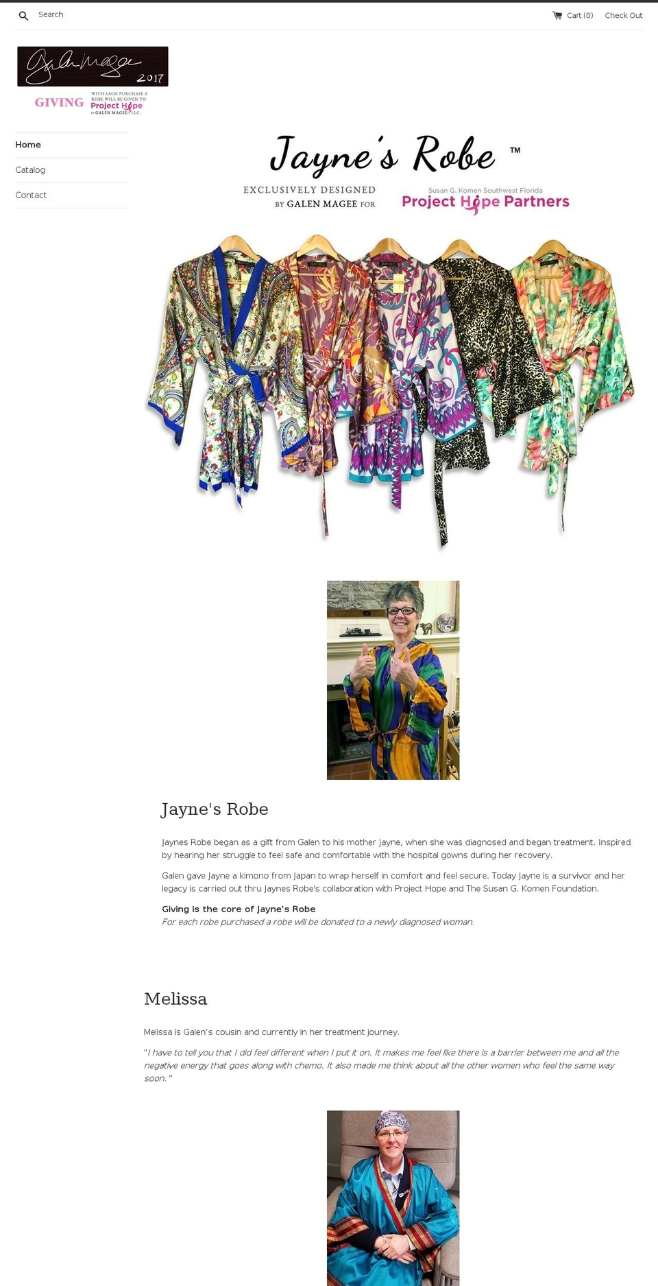 projecthope-jaynesrobe.com — Shopify storefront screenshot