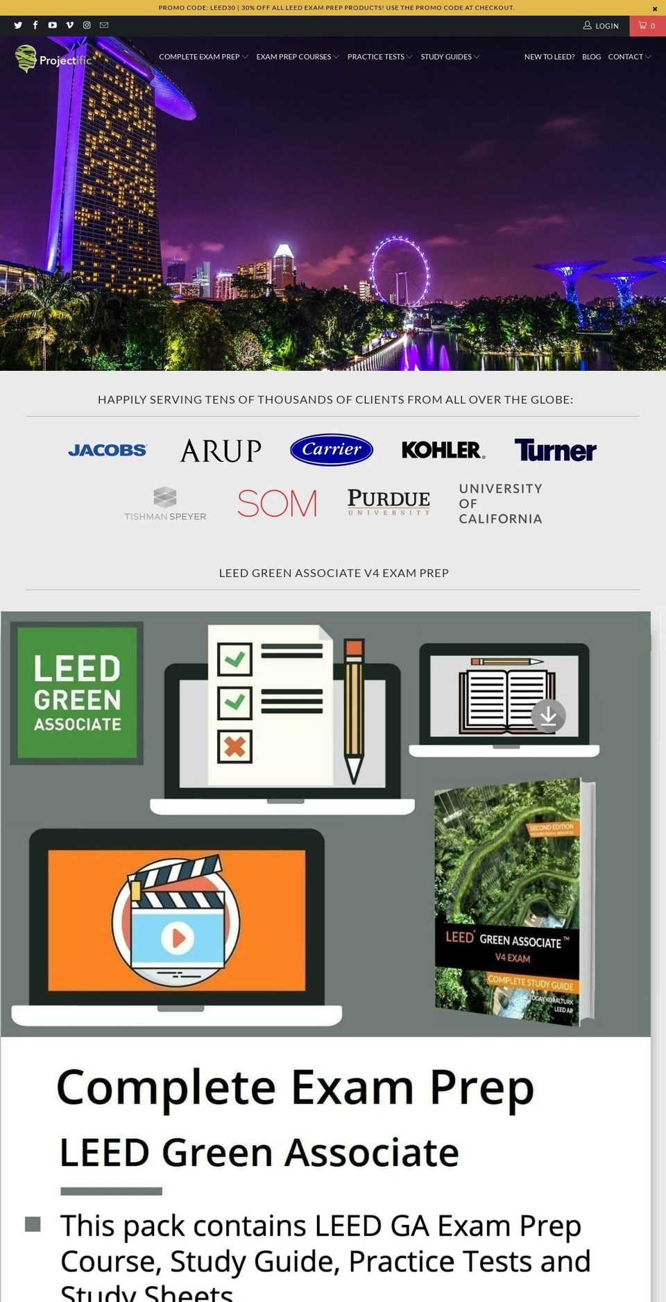 projectific.com shopify website screenshot