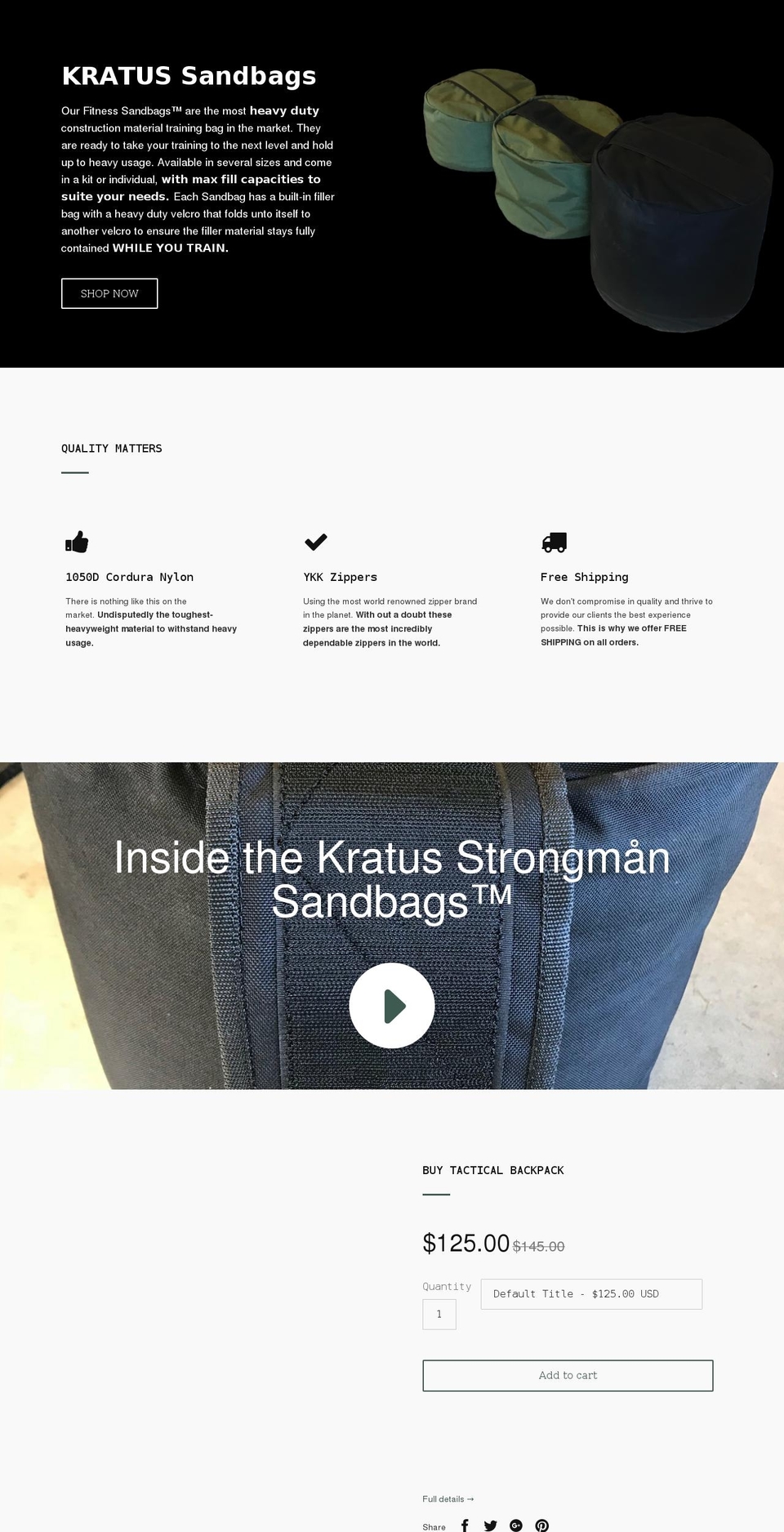 projectkratus.com shopify website screenshot
