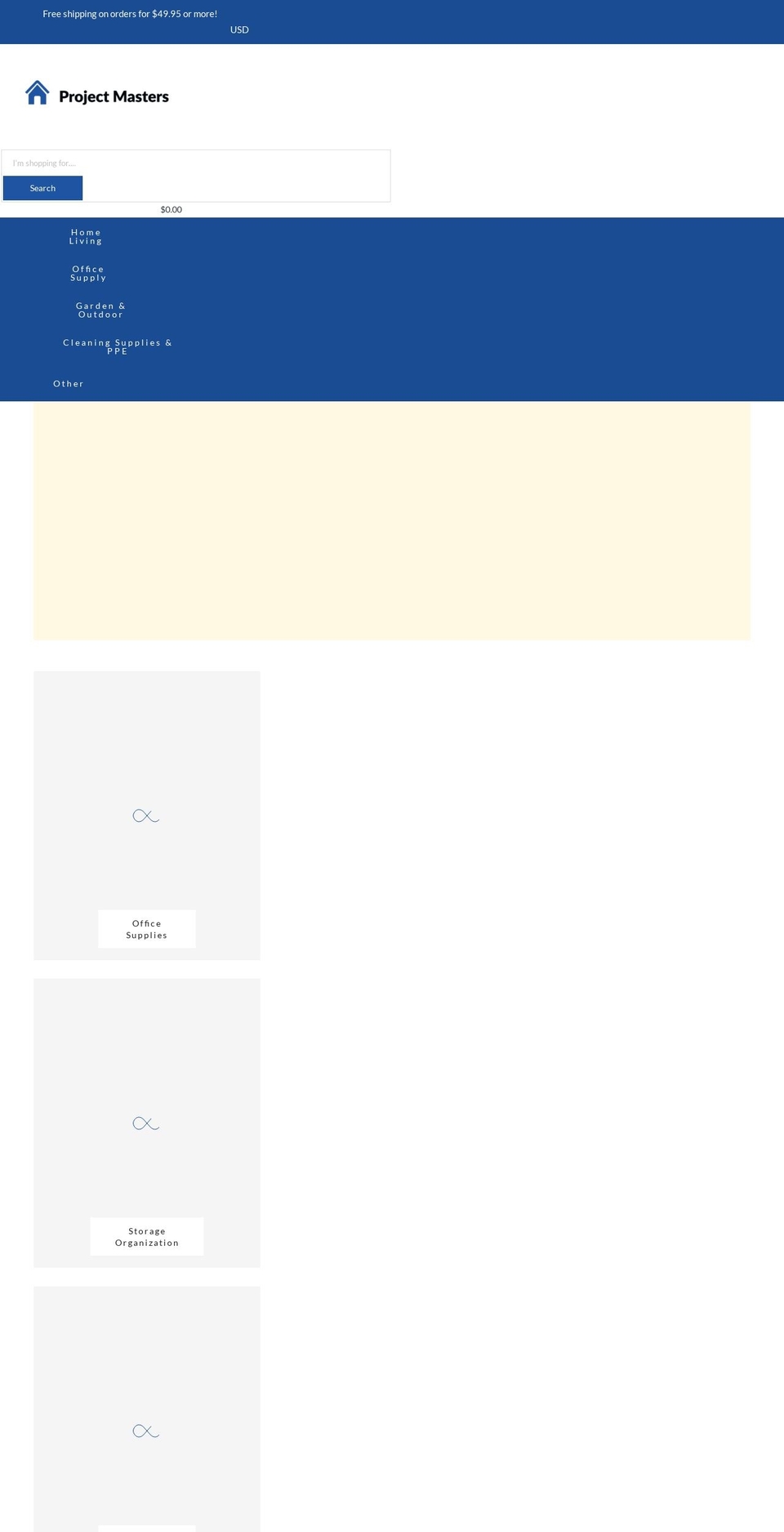 projectmastersusa.com shopify website screenshot
