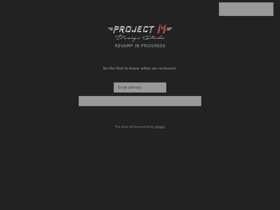 projectmdesignstudio.com — Shopify storefront screenshot