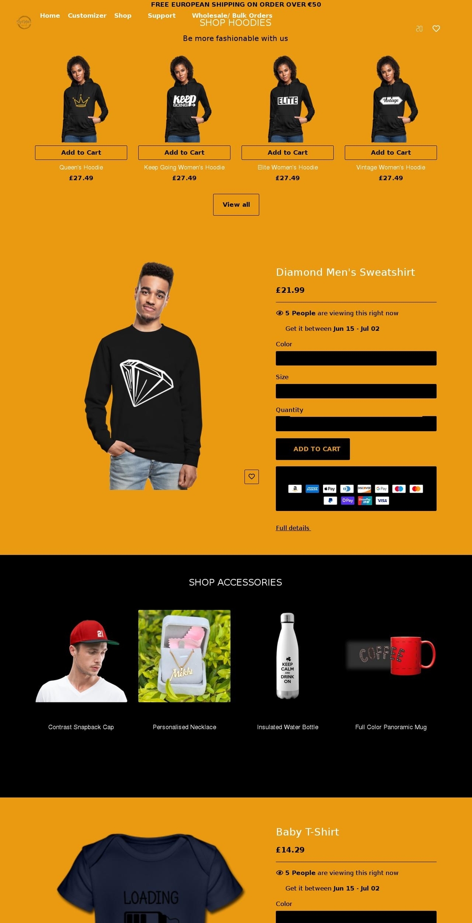 projectmilliondollar.com shopify website screenshot