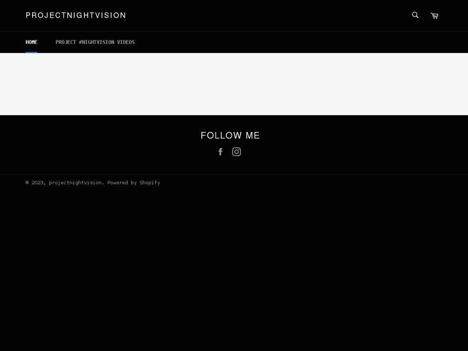 projectnightvision.com shopify website screenshot