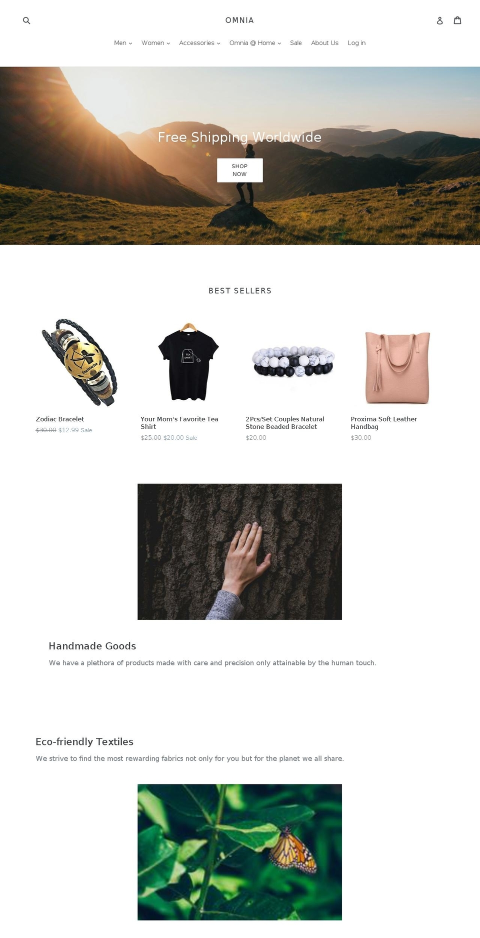 projectomnia.com — Shopify storefront screenshot