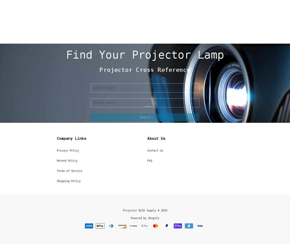 MeroxIOOptimized Shopify theme site example projectorbulbsupply.com