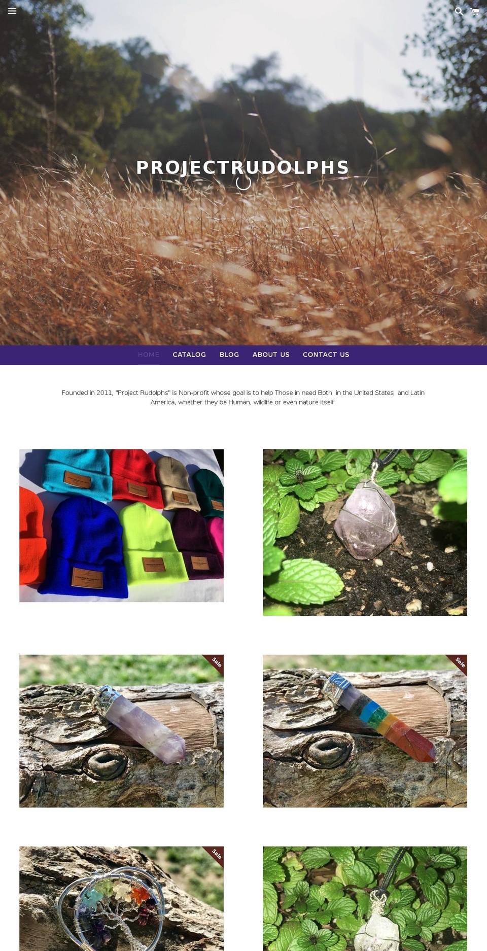 projectrudolphs.org shopify website screenshot