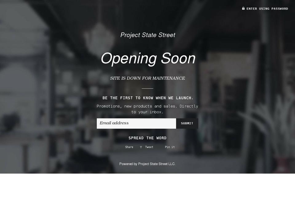 projectstatestreet.com shopify website screenshot
