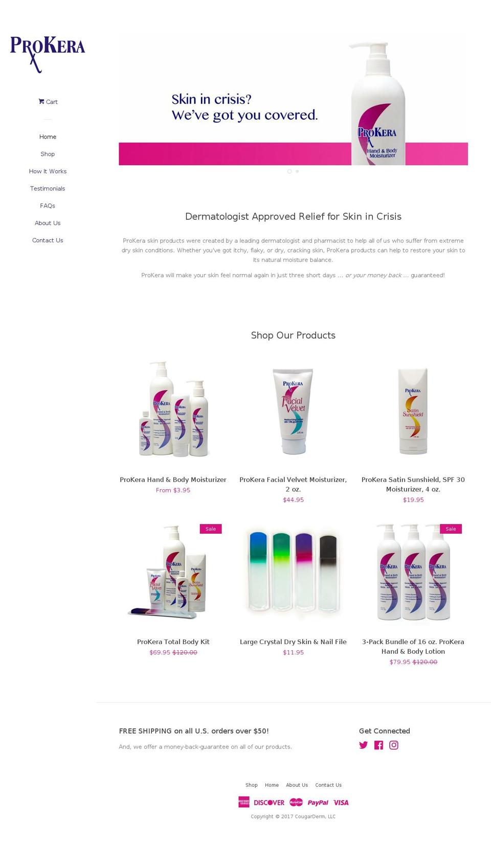 prokera.com shopify website screenshot