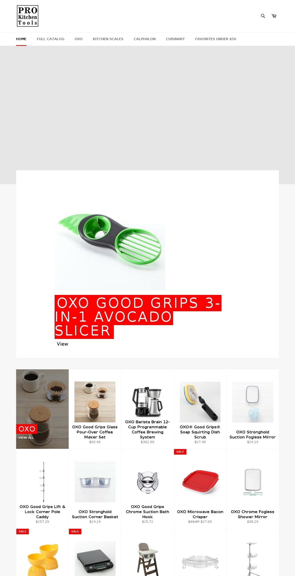 prokitchentools.com — Shopify storefront screenshot