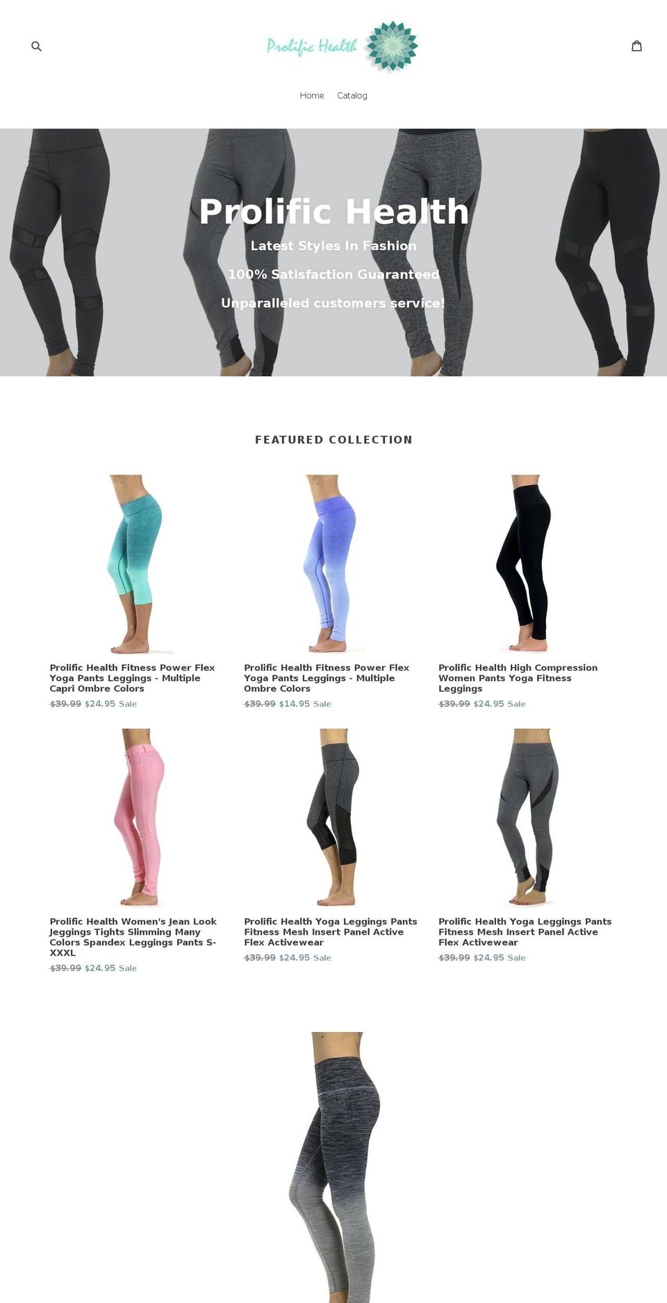 prolifichealth.net shopify website screenshot