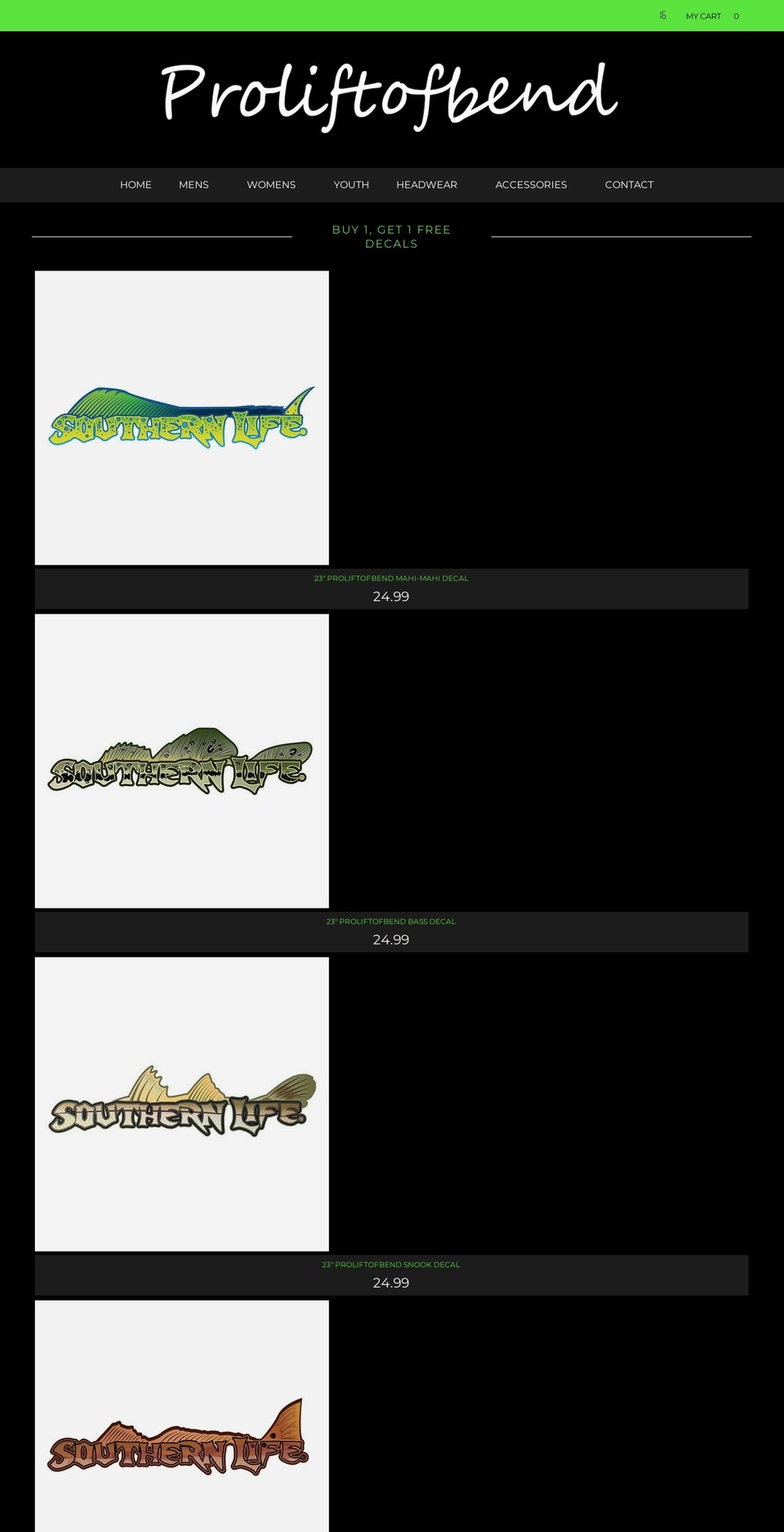 proliftofbend.com shopify website screenshot